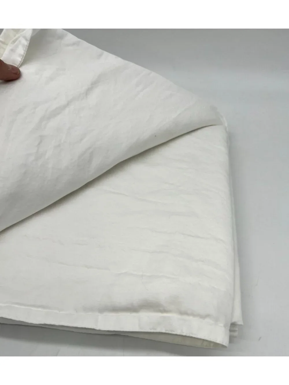 Casaluna Classic White 100% Supima Cotton Flat Sheet Bedding Lightweight